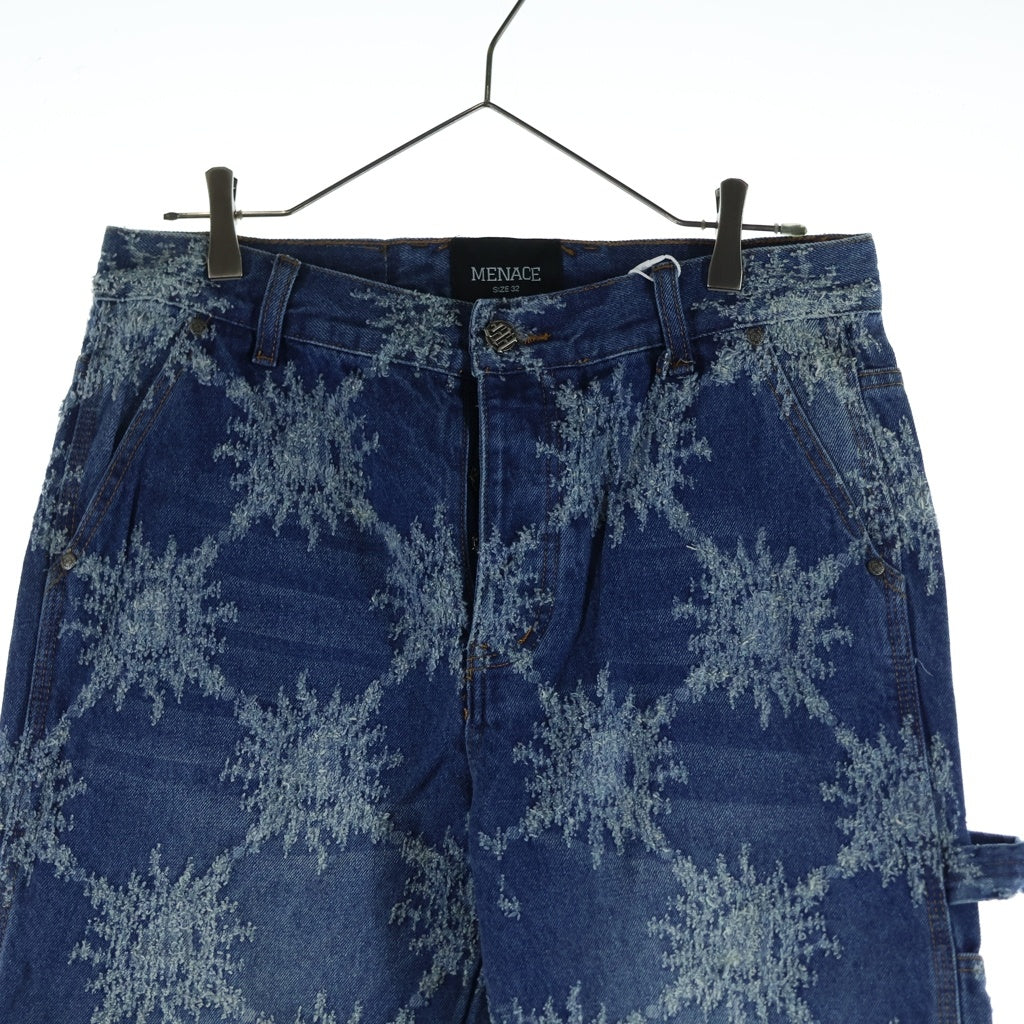 NO BRAND(ノーブランド) MENACE メナス DENIM WORK PANTS デニム パンツ インディゴ