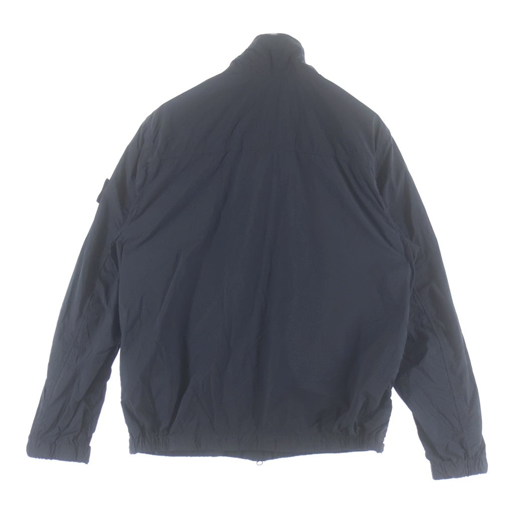 STONE ISLAND(ストーンアイランド) Stand Collar Nylon Jacket スタンドカラー ジップアップ ナイロンジャケット ブラック L1S154100056S0345