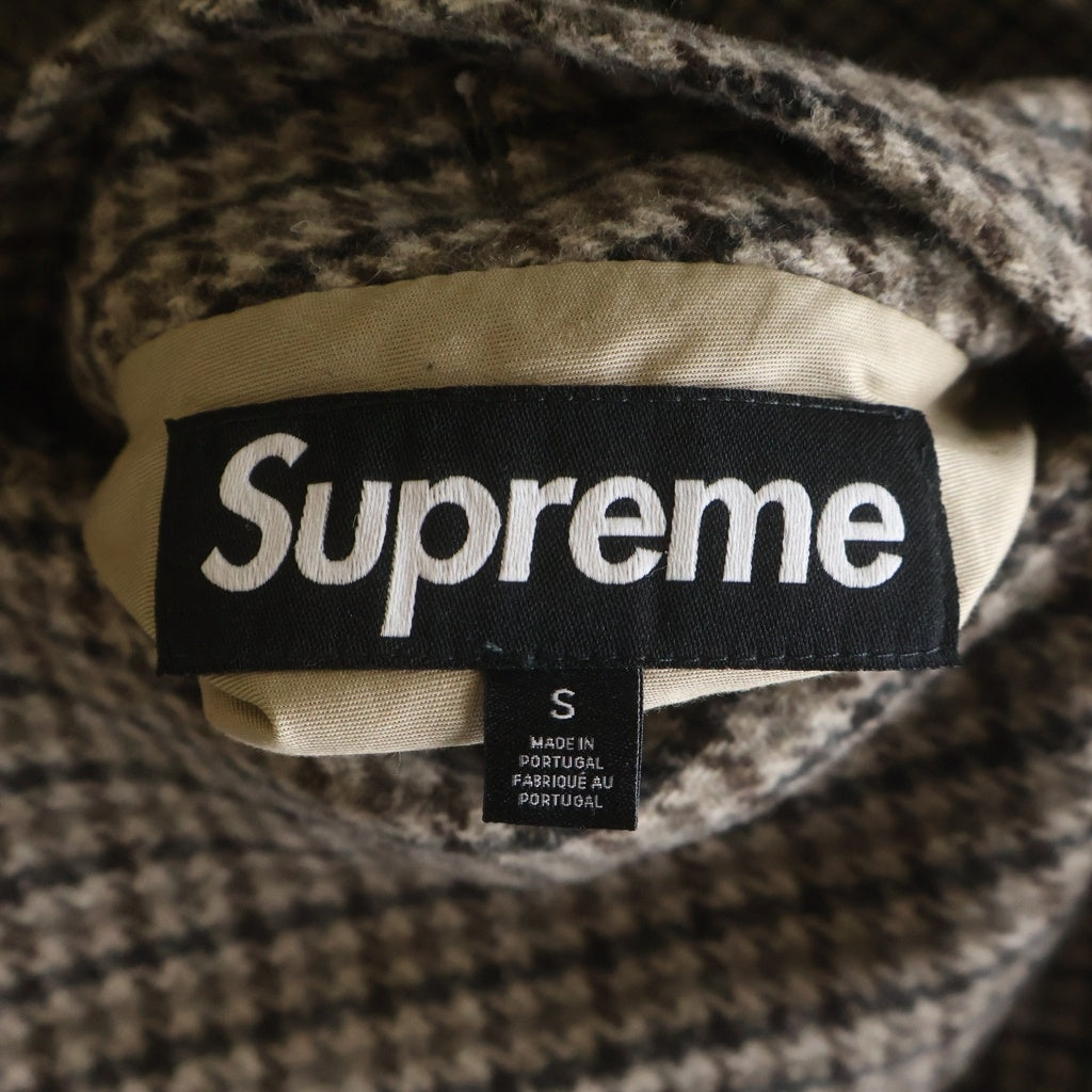 SUPREME(シュプリーム) 23AW Reversible Houndstooth Overcoat リバーシブルハウンドトゥースオーバーコート ベージュ