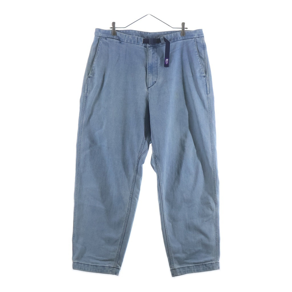 THE NORTH FACE PURPLE LABEL(ノースフェイスパープルレーベル) Webbing Belt Denim Wide Tapered Pants ウェビングベルトデニムワイドテーパードパンツ インディゴ NT5150N