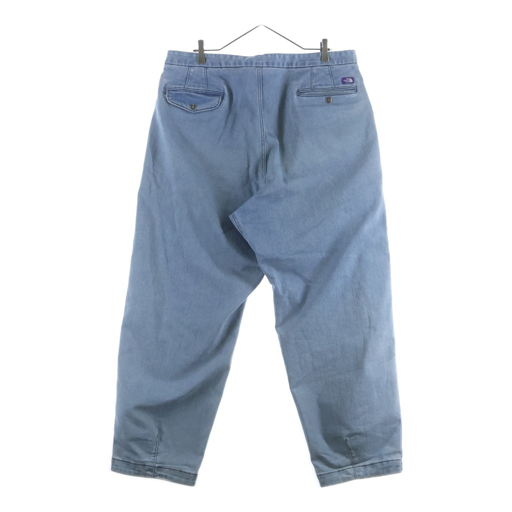 THE NORTH FACE PURPLE LABEL(ノースフェイスパープルレーベル) Webbing Belt Denim Wide Tapered Pants ウェビングベルトデニムワイドテーパードパンツ インディゴ NT5150N