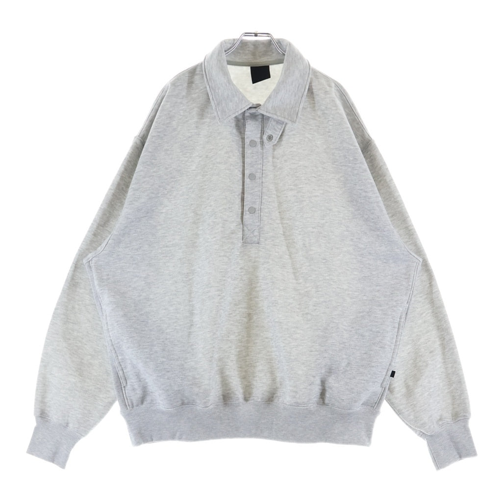 DAIWA PIER39(ダイワ ピアサーティナイン) TECH SWEAT SNAP PULLOVER テックスウェット スナップ プルオーバー グレー BE-53024W