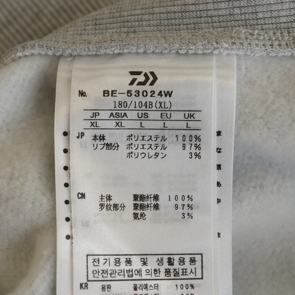 DAIWA PIER39(ダイワ ピアサーティナイン) TECH SWEAT SNAP PULLOVER テックスウェット スナップ プルオーバー グレー BE-53024W