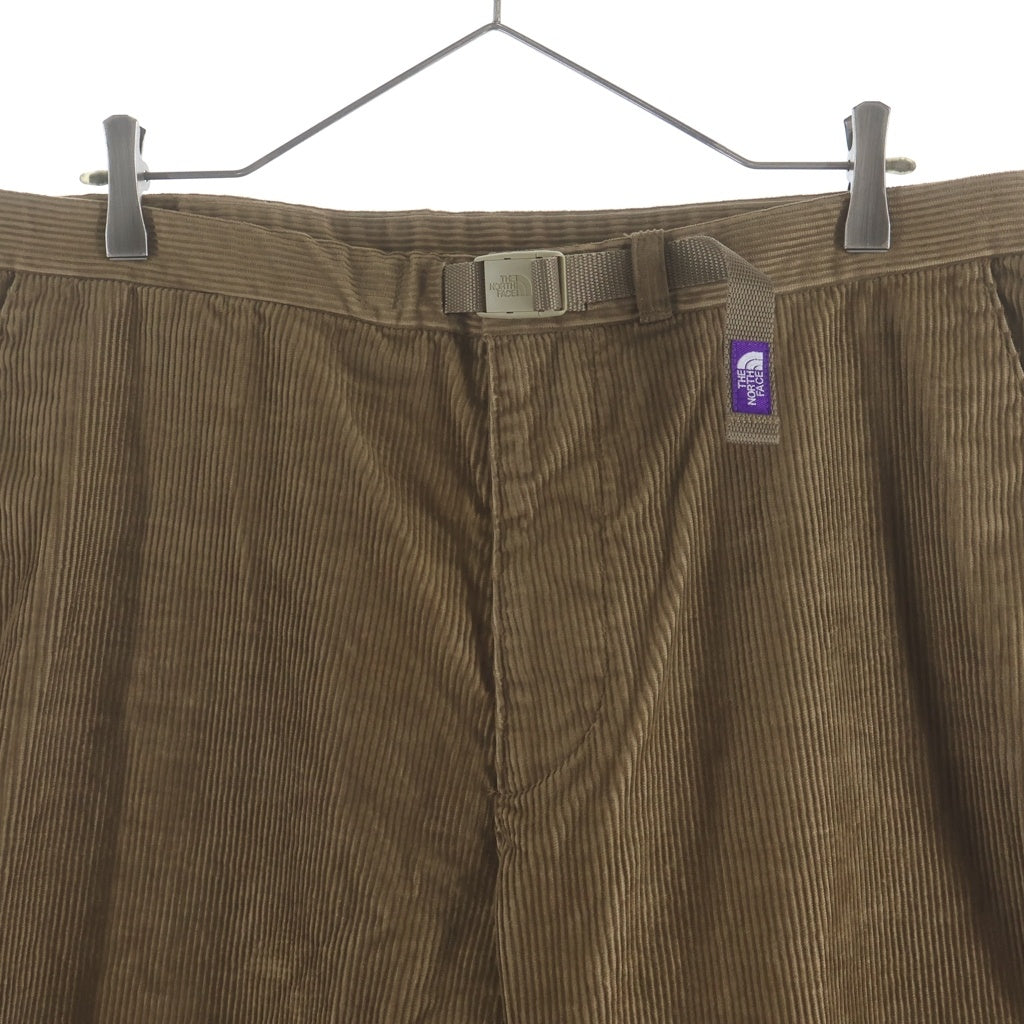 THE NORTH FACE PURPLE LABEL(ノースフェイスパープルレーベル) Corduroy Wide Tapered Pants コーデュロイ ワイド テーパード パンツ ブラウン NT5058N