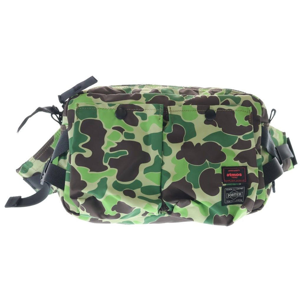 PORTER(ポーター) × atmos DUCK CAMO WAIST BAG アトモス ダックカモ ナイロン ウエストバッグ カーキ
