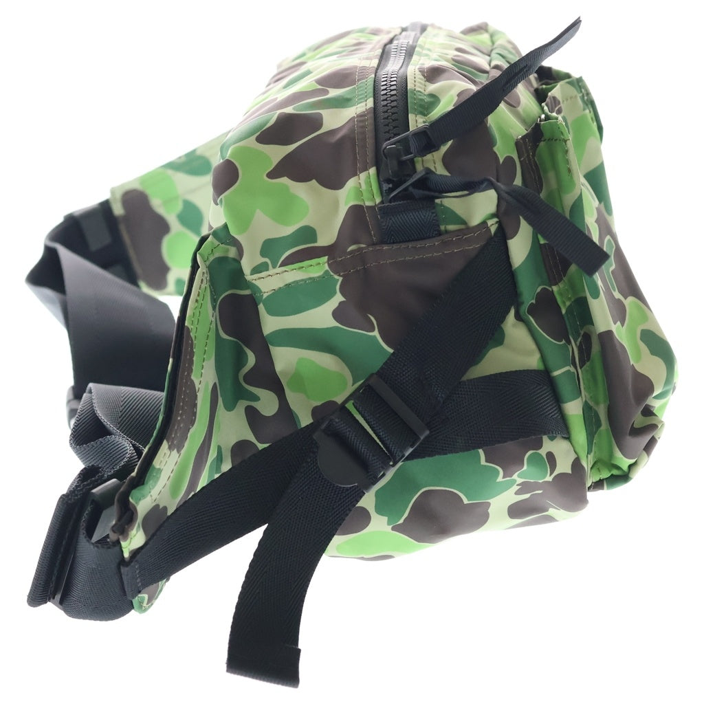 PORTER(ポーター) × atmos DUCK CAMO WAIST BAG アトモス ダックカモ ナイロン ウエストバッグ カーキ