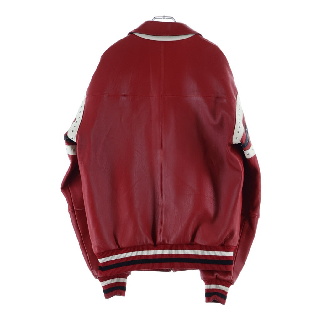 pelle pelle(ペレペレ) Encrusted Varsity Jacket エンクラステッド バーシティ ジャケット レッド