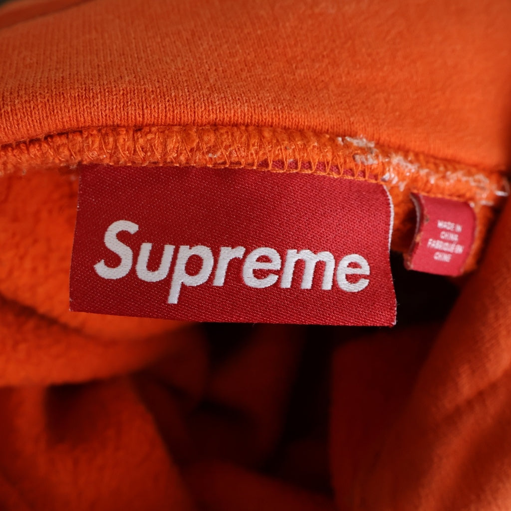 SUPREME(シュプリーム) 24AW Applique Hooded Sweatshirt アップリケフーデッドスウェットシャツパーカ- オレンジ