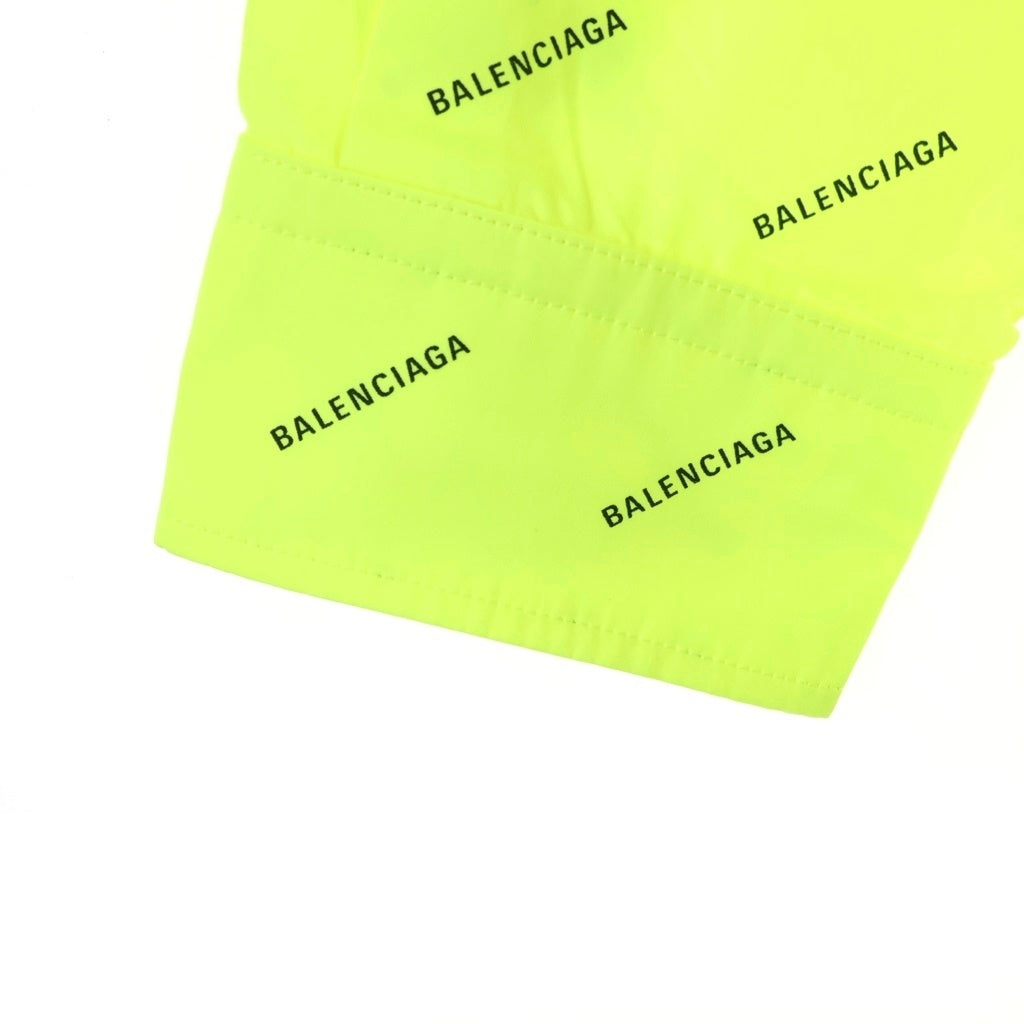 BALENCIAGA(バレンシアガ) ALL OVER オールオーバーロゴプリント ボタンダウン 長袖シャツ イエロー 534333