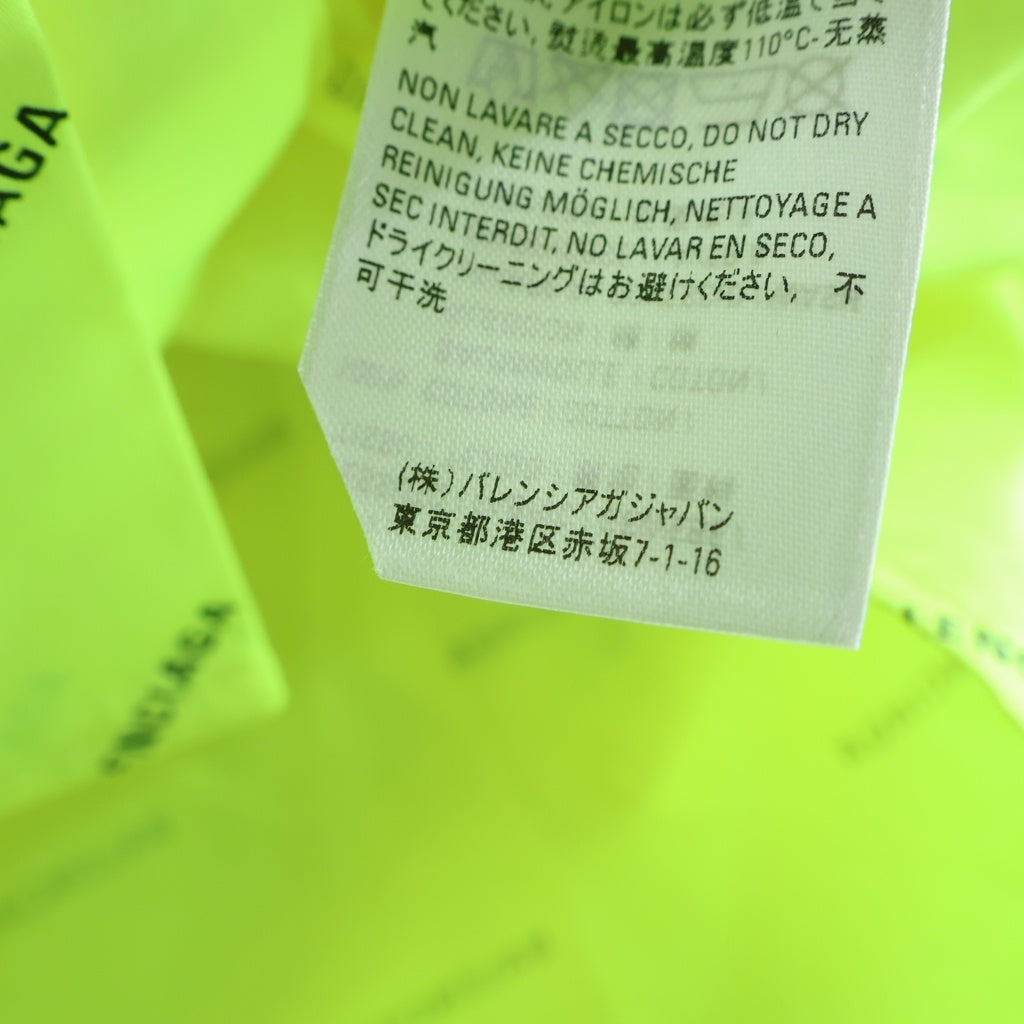BALENCIAGA(バレンシアガ) ALL OVER オールオーバーロゴプリント ボタンダウン 長袖シャツ イエロー 534333