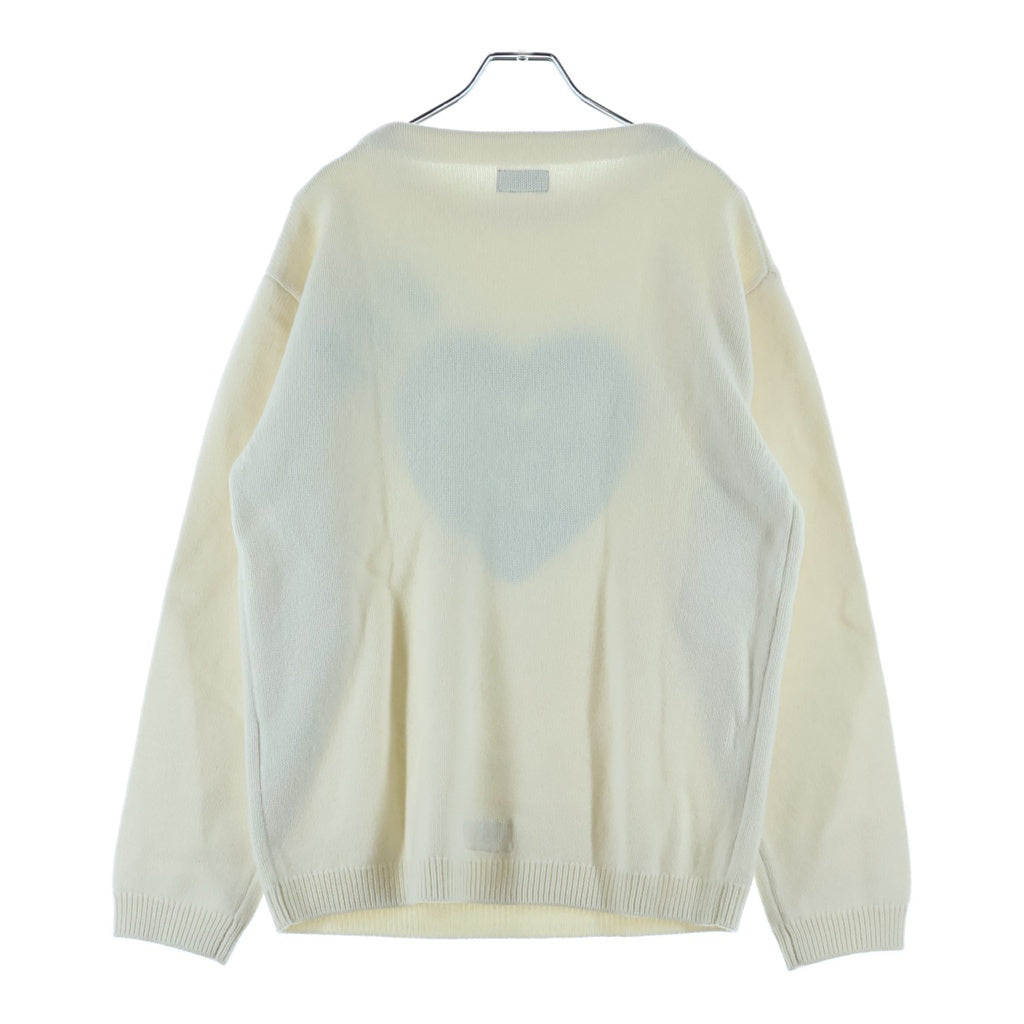 HUMAN MADE(ヒューマンメイド) HOPE HEART KNIT SWEATER ホープ ハート ニット セーター ホワイト/グリーン XX30CS005