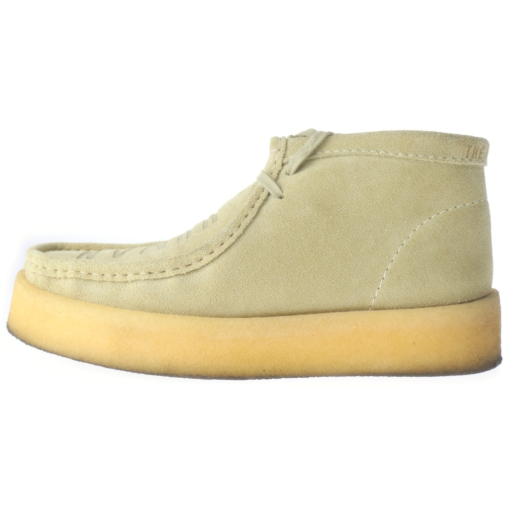 Clarks(クラークス) ×HUMAN MADE WALLABEE ヒューマンメイド モカシン アッパーロゴ デッキシューズ カーキ/ベージュ US9/26.5cm XX28GD008