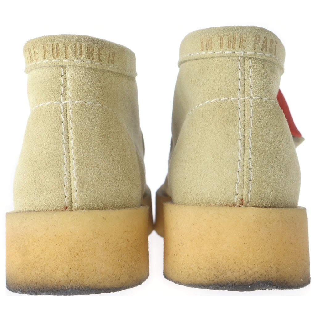 Clarks(クラークス) ×HUMAN MADE WALLABEE ヒューマンメイド モカシン アッパーロゴ デッキシューズ カーキ/ベージュ US9/26.5cm XX28GD008