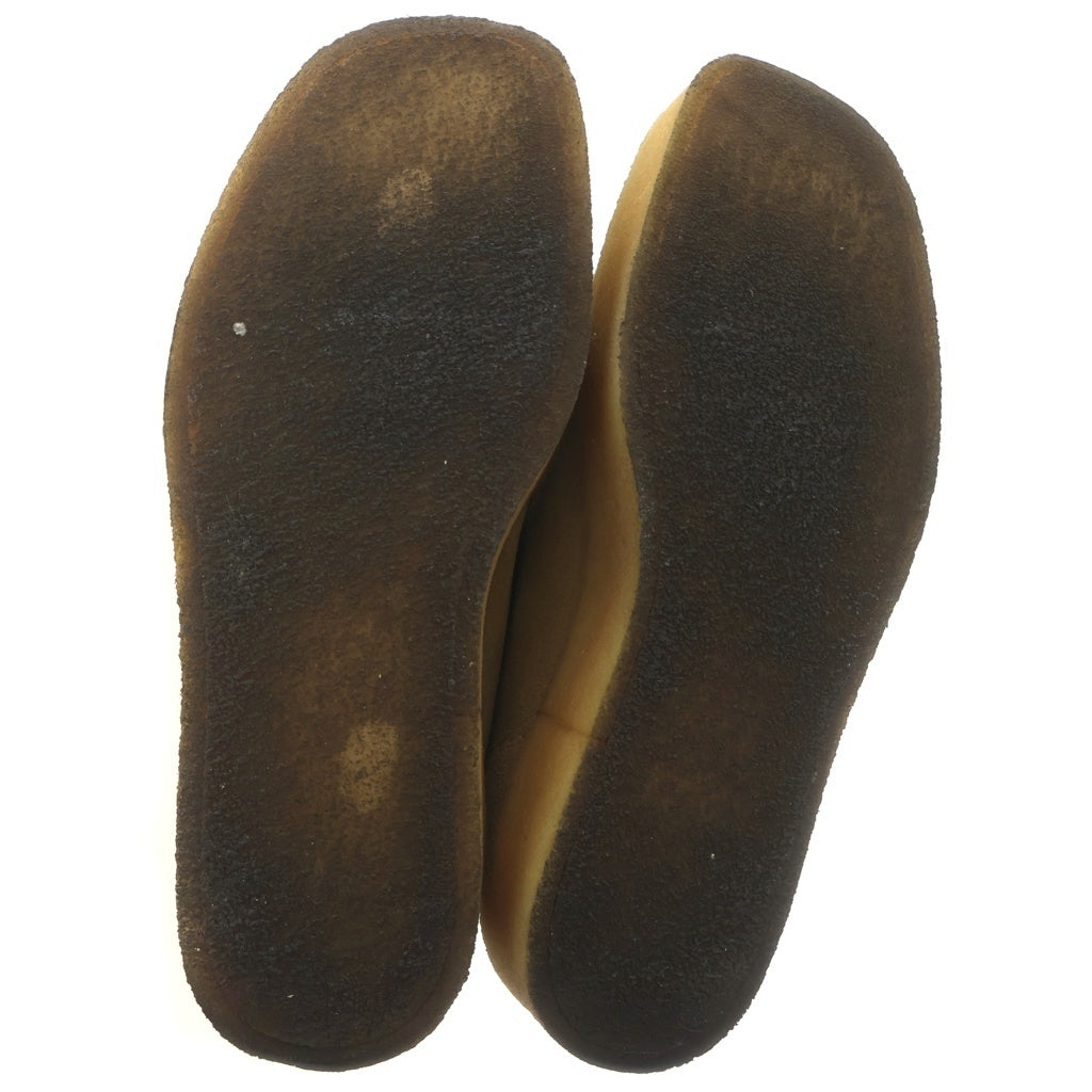 Clarks(クラークス) ×HUMAN MADE WALLABEE ヒューマンメイド モカシン アッパーロゴ デッキシューズ カーキ/ベージュ US9/26.5cm XX28GD008