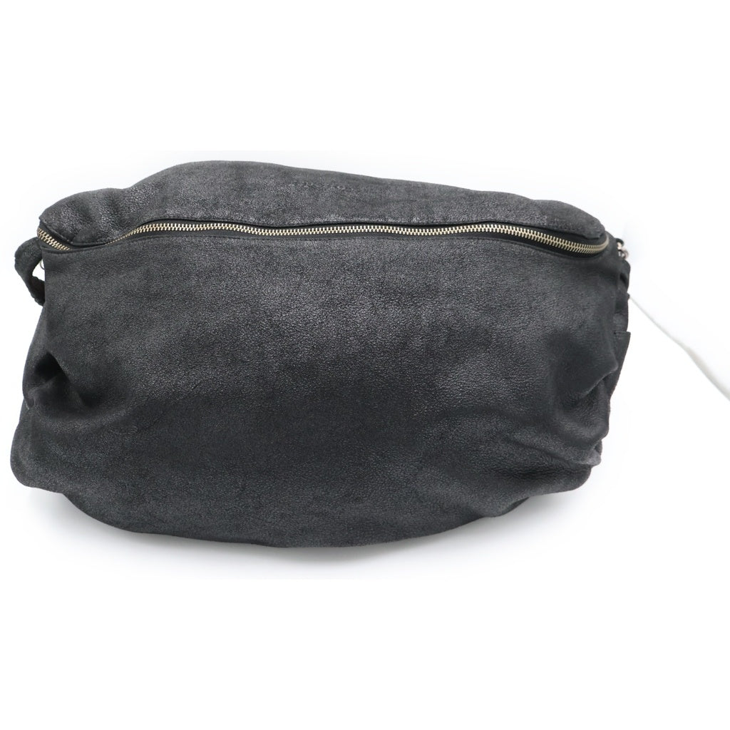 repetto(レペット) レザーワイドジップショルダーバッグ ブラック
