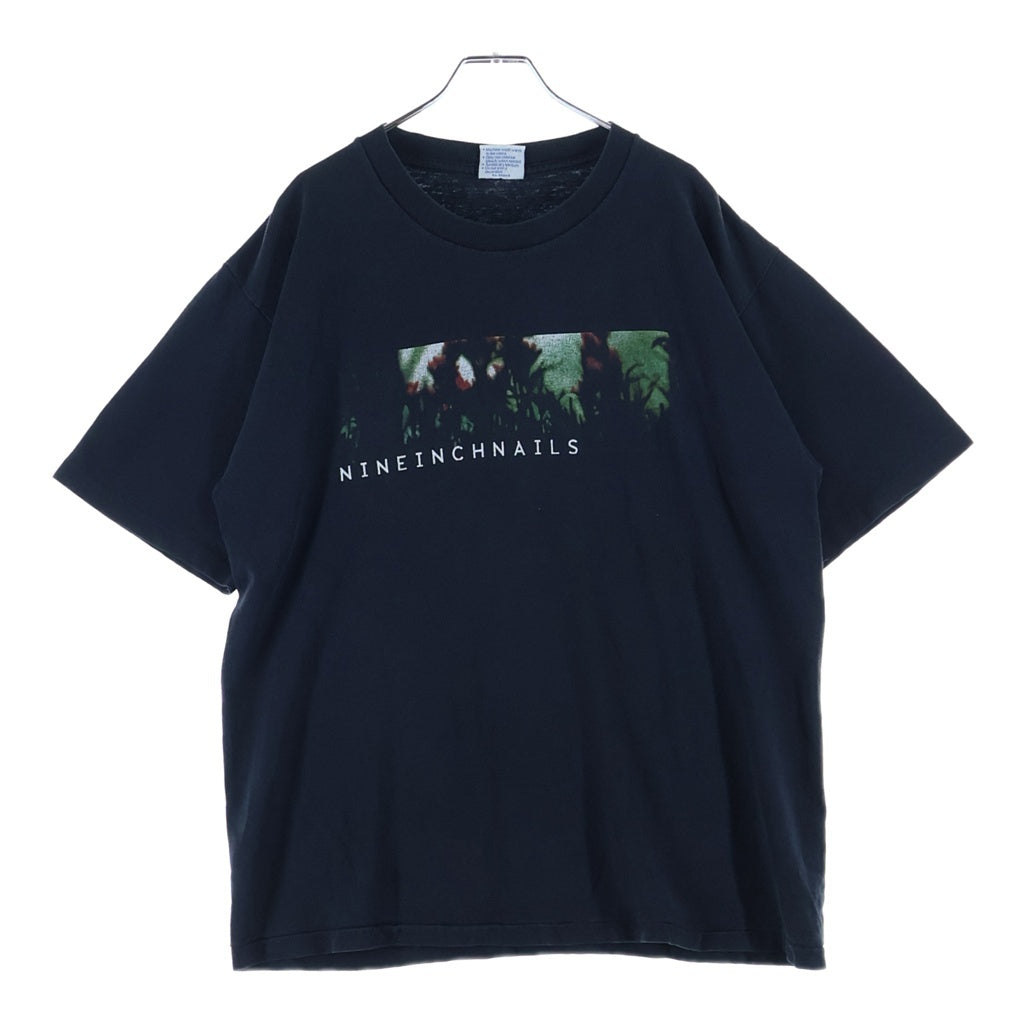 VINTAGE(ヴィンテージ) NINE INCH NAILS THE FRAGILE ナインインチネイルズ 両面プリント 半袖Tシャツ カットソー ブラック/グリーン