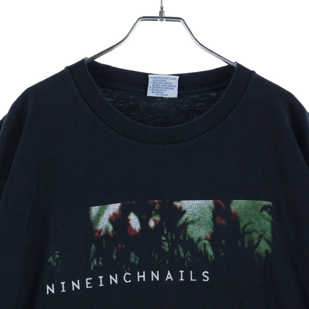 VINTAGE(ヴィンテージ) NINE INCH NAILS THE FRAGILE ナインインチネイルズ 両面プリント 半袖Tシャツ カットソー ブラック/グリーン