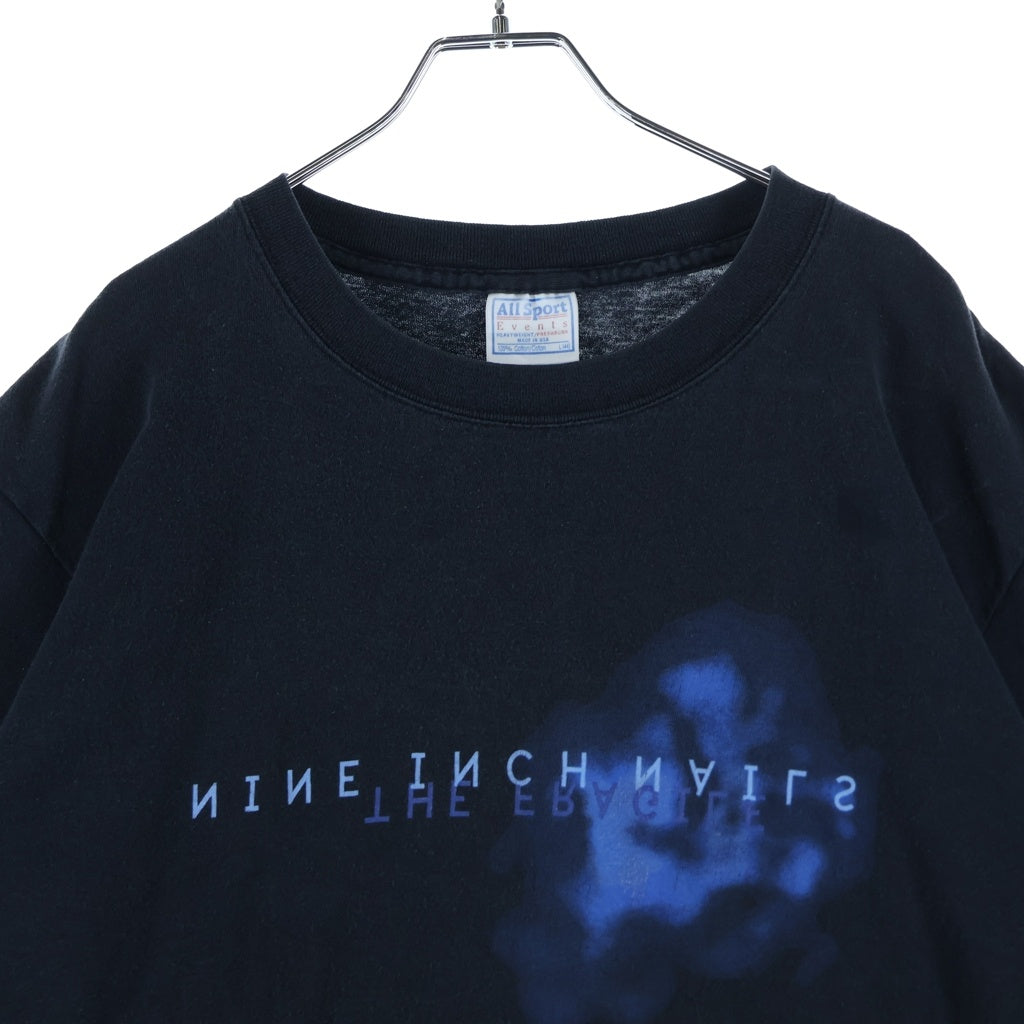 VINTAGE(ヴィンテージ) NINE INCH NAILS THE FRAGILE ナインインチネイルズ 両面プリント 半袖Tシャツ カットソー ブラック/ブルー