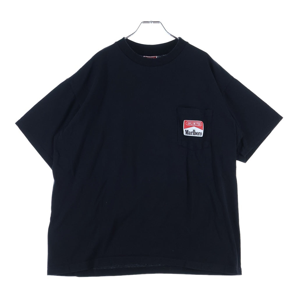 VINTAGE(ヴィンテージ) MARLBORO TRAIN トレイン 両面プリント 半袖Tシャツ カットソー ブラック
