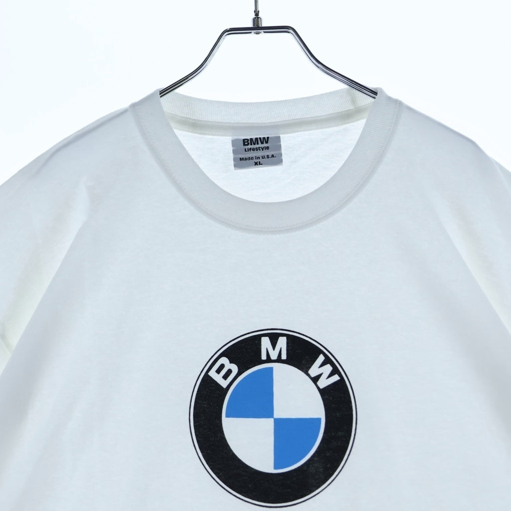VINTAGE(ヴィンテージ) 00s BMW フロントロゴプリント半袖Tシャツ カットソー ホワイト