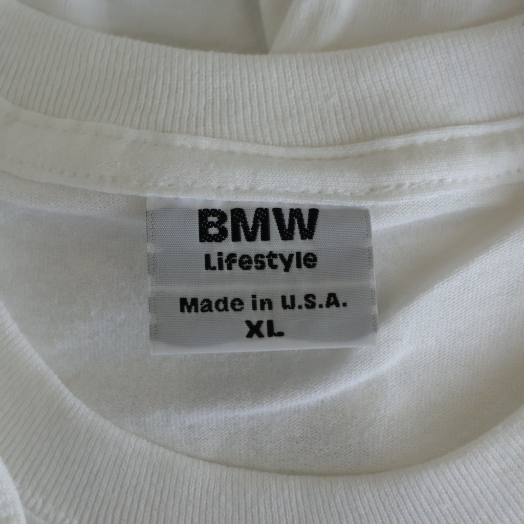 VINTAGE(ヴィンテージ) 00s BMW フロントロゴプリント半袖Tシャツ カットソー ホワイト