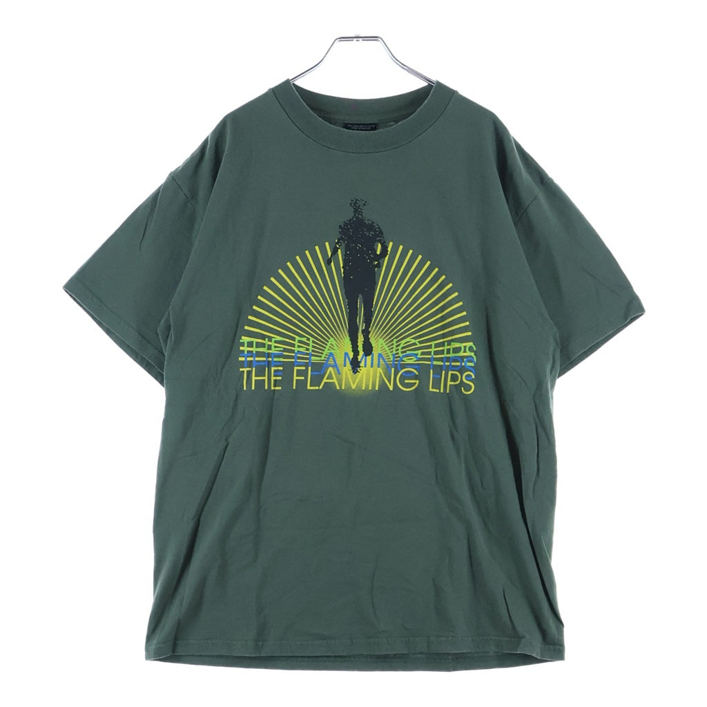 VINTAGE(ヴィンテージ) THE FLAMING LIPS ザフレイミングリップス 両面プリント Tシャツ 半袖カットソー カーキ
