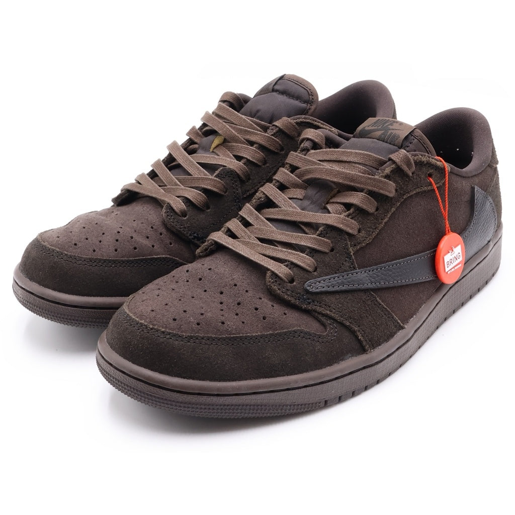 NIKE(ナイキ) ×TRAVIS SCOTT AIR JORDAN 1 LOW OG SP VELVET BROWN トラヴィススコット エアジョーダン 1 ベルベットブラウン ローカットスニーカー US11/29cm DM7866-202