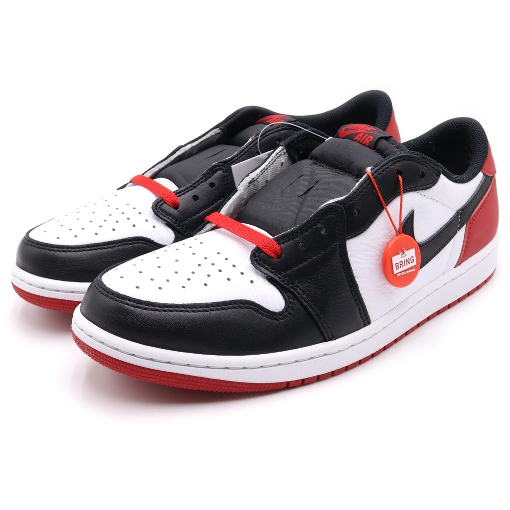 NIKE(ナイキ) AIR JORDAN 1 RETRO LOW OG BLACK TOE エアジョーダン1 ロー ブラックトゥ ローカットスニーカー ホワイト/ブラック/レッド US11.5/29.5cm CZ0790-106