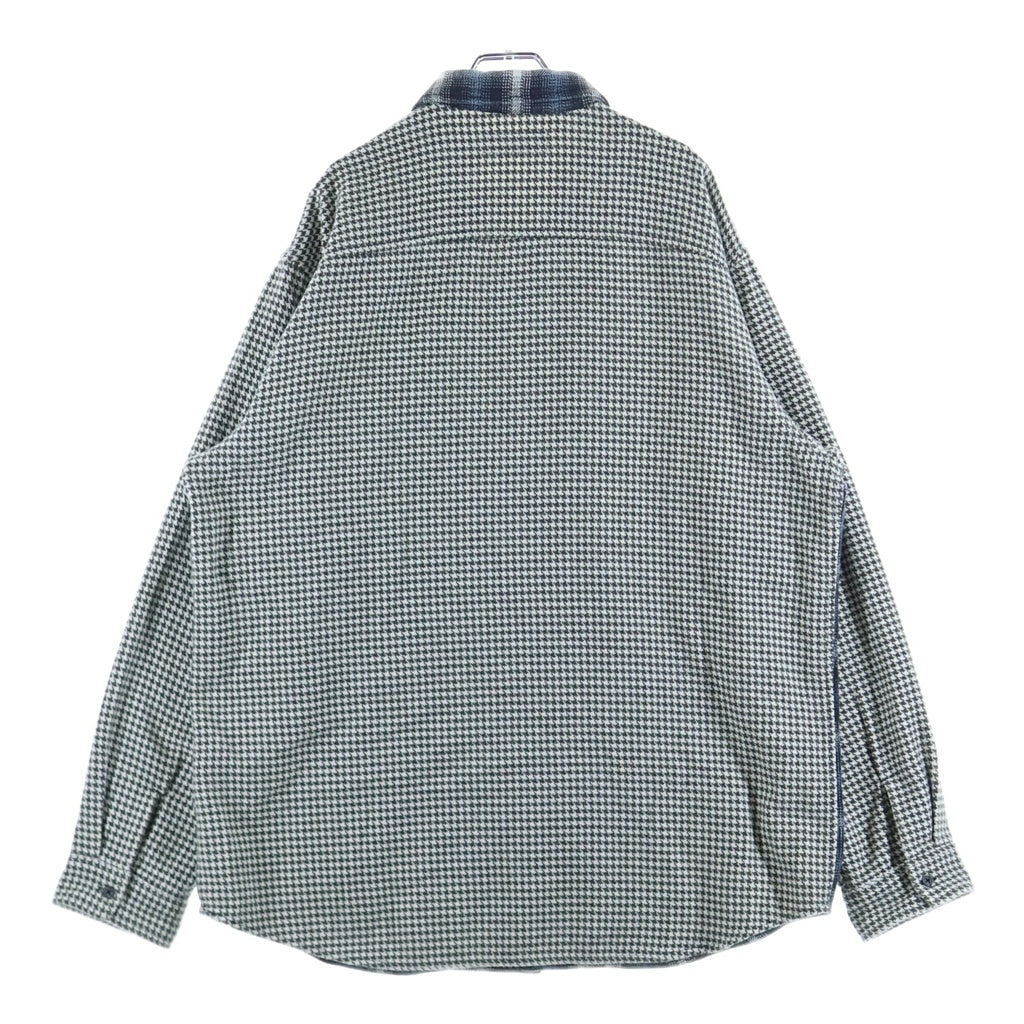 SUPREME(シュプリーム) 23AW Houndstooth Plaid Flannel Shirt ハウンドトゥース プレイド フランネル シャツ マルチ