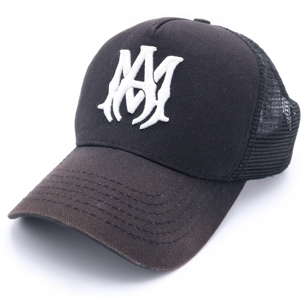 AMIRI(アミリ) MA LOGO TRUCKER HAT ロゴ刺繍 メッシュキャップ ブラック
