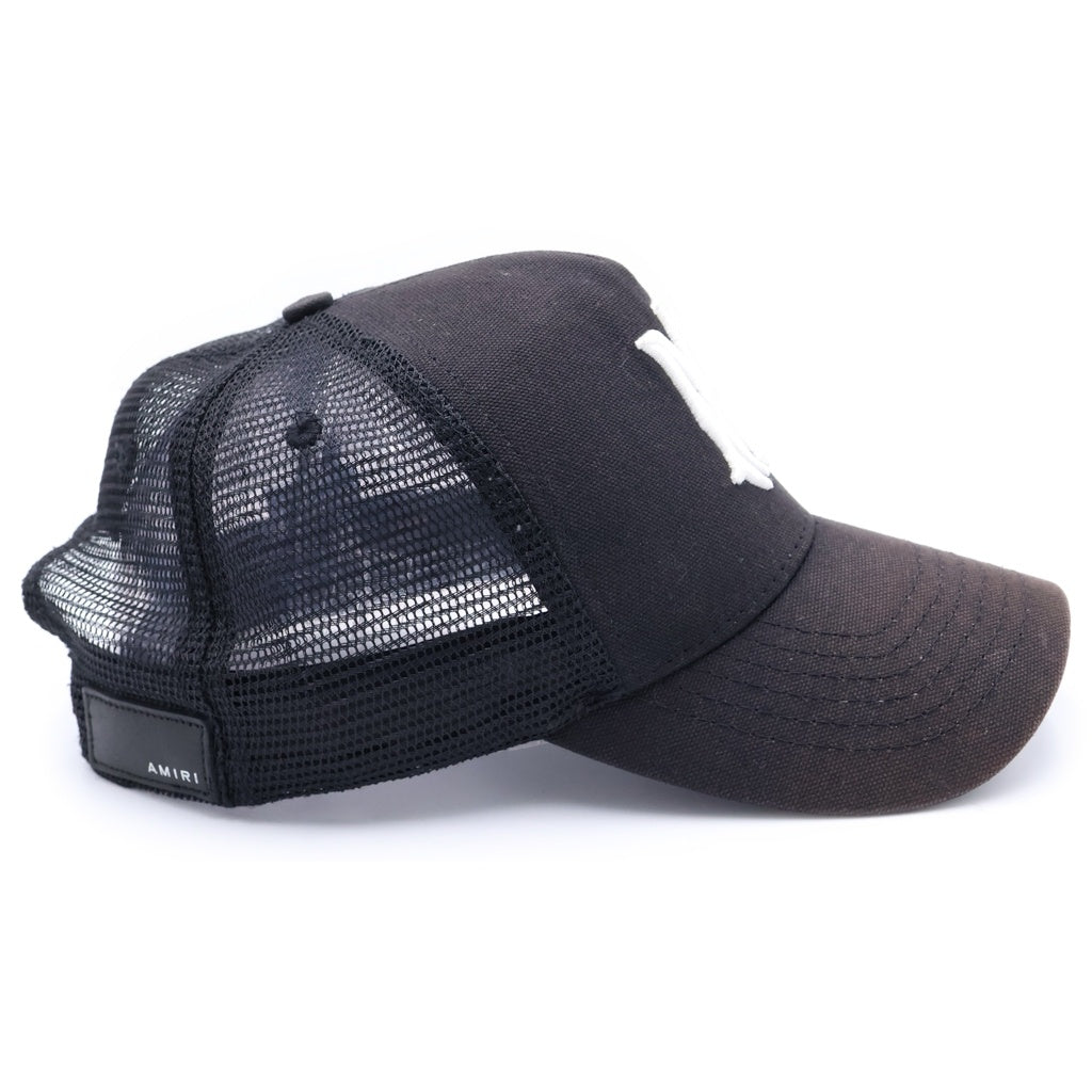 AMIRI(アミリ) MA LOGO TRUCKER HAT ロゴ刺繍 メッシュキャップ ブラック
