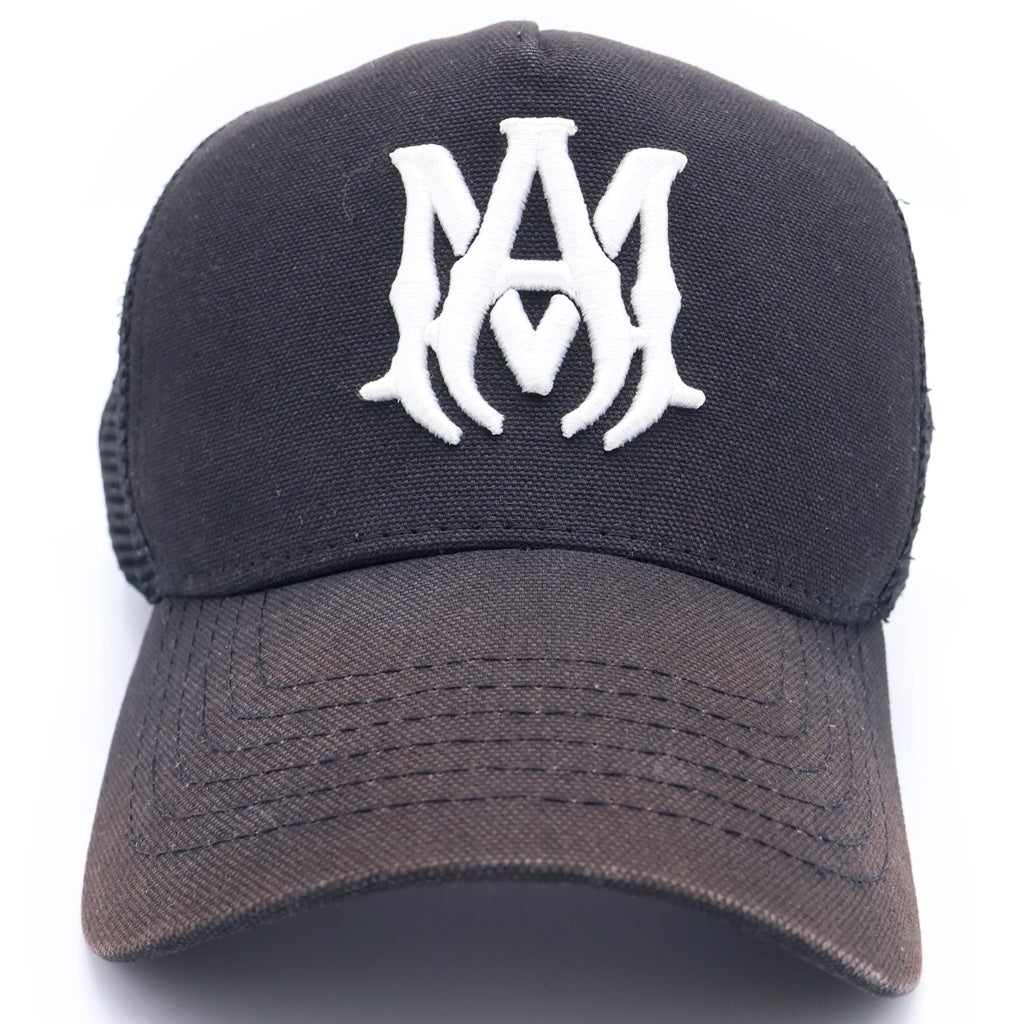 AMIRI(アミリ) MA LOGO TRUCKER HAT ロゴ刺繍 メッシュキャップ ブラック
