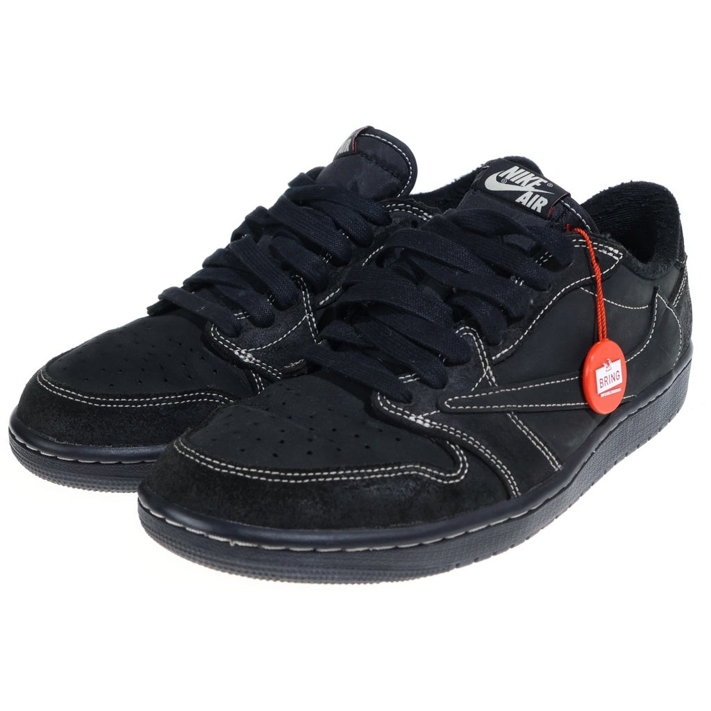 NIKE(ナイキ) ×TRAVIS SCOTT AIR JORDAN 1 LOW OG SP BLACK PHANTOM エアジョーダン1 ブラックファントム ローカットスニーカー ブラック US9.5/27.5cm DM7866-001