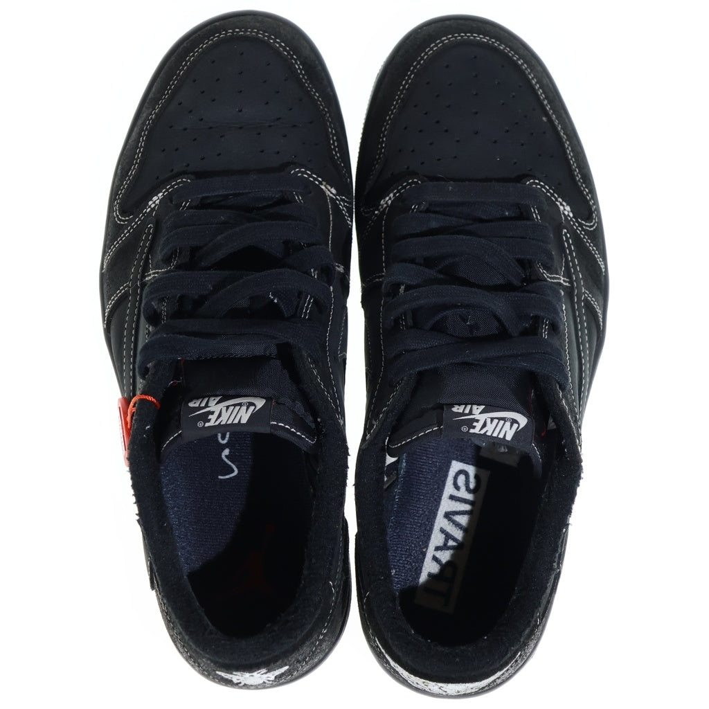 NIKE(ナイキ) ×TRAVIS SCOTT AIR JORDAN 1 LOW OG SP BLACK PHANTOM エアジョーダン1 ブラックファントム ローカットスニーカー ブラック US9.5/27.5cm DM7866-001