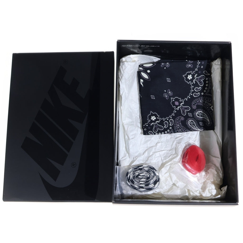 NIKE(ナイキ) ×TRAVIS SCOTT AIR JORDAN 1 LOW OG SP BLACK PHANTOM エアジョーダン1 ブラックファントム ローカットスニーカー ブラック US9.5/27.5cm DM7866-001