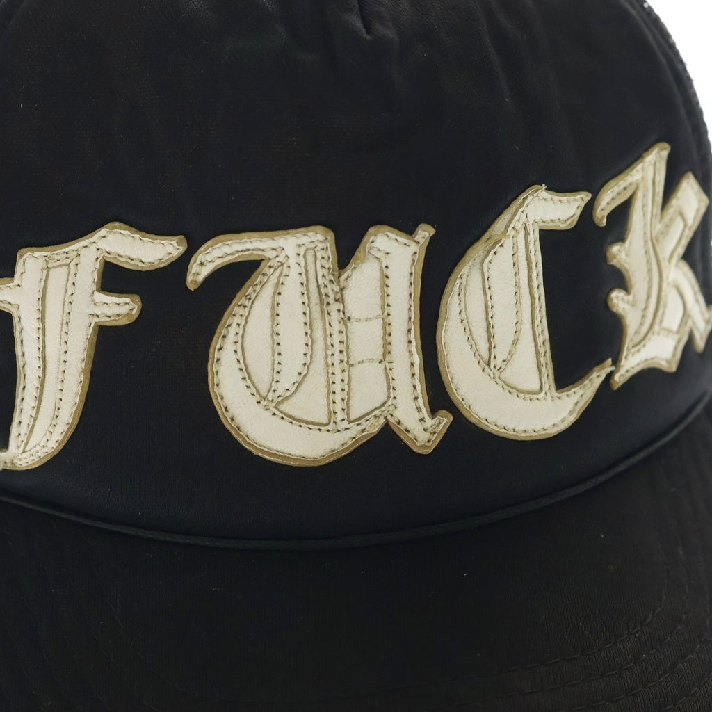 CHROME HEARTS(クロムハーツ) OLD TRUCKER CAP FUCKレザーパッチ