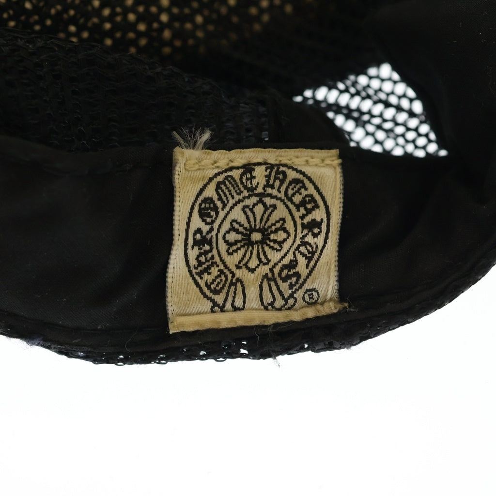 CHROME HEARTS(クロムハーツ) OLD TRUCKER CAP FUCKレザーパッチ トラッカーキャップ 帽子 ブラック