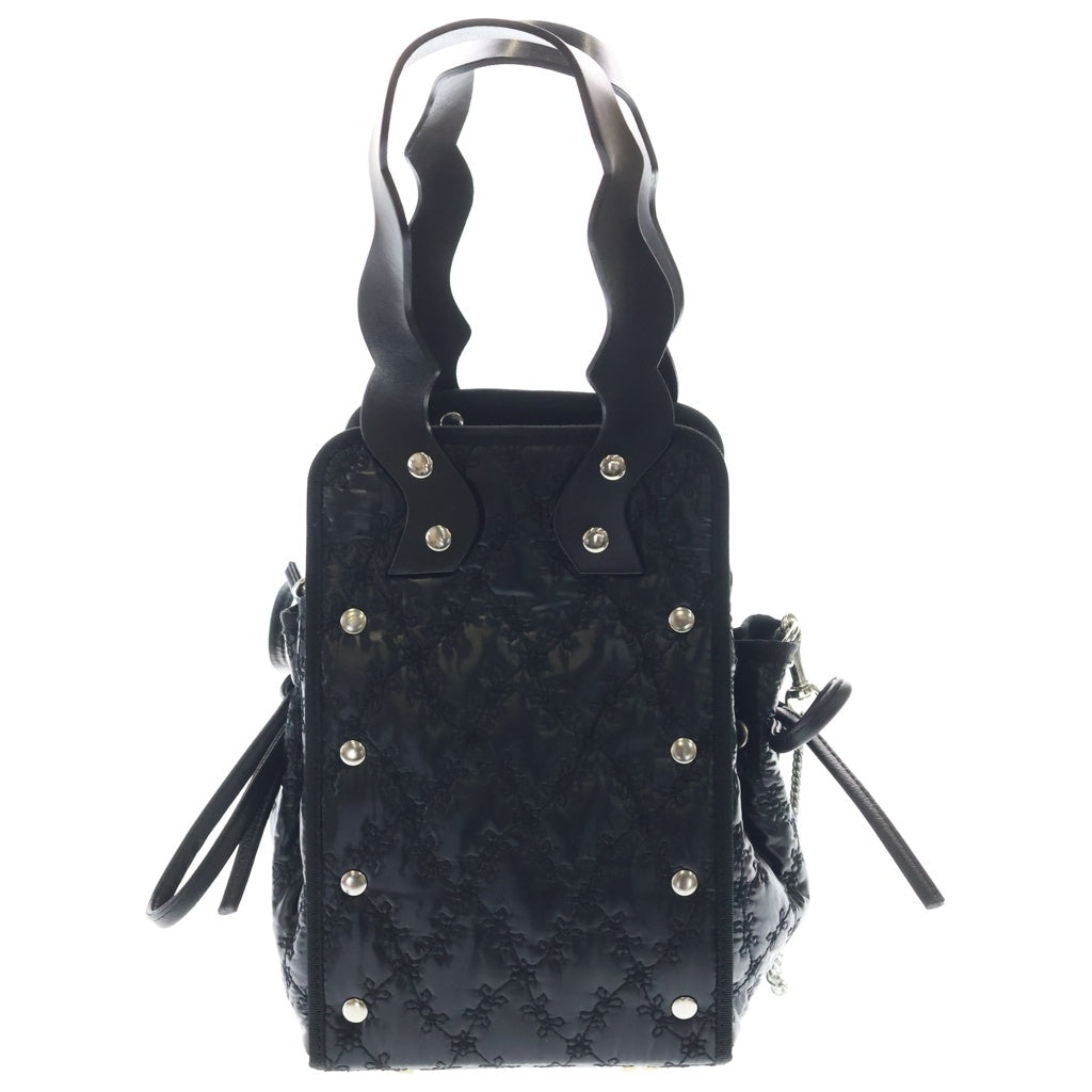 NO BRAND(ノーブランド) NORI ENOMOTO lundi nuit レザー 2WAY ハンド ショルダーバッグ ブラック レディース