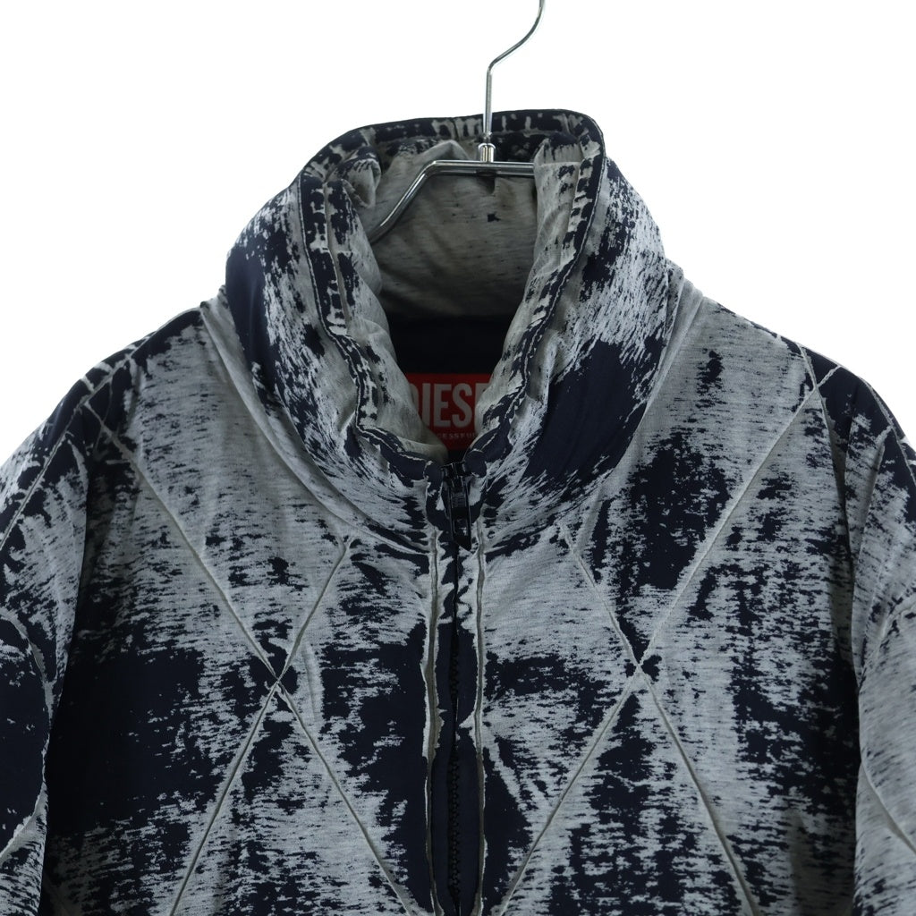 DIESEL(ディーゼル) W-MARCEL ジップアップ パファー ジャケット ブラック A14511