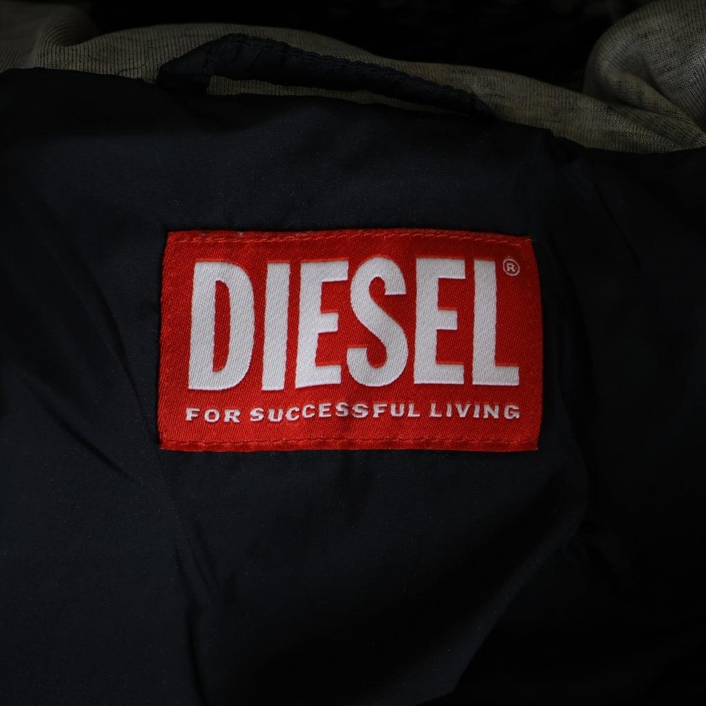 DIESEL(ディーゼル) W-MARCEL ジップアップ パファー ジャケット ブラック A14511
