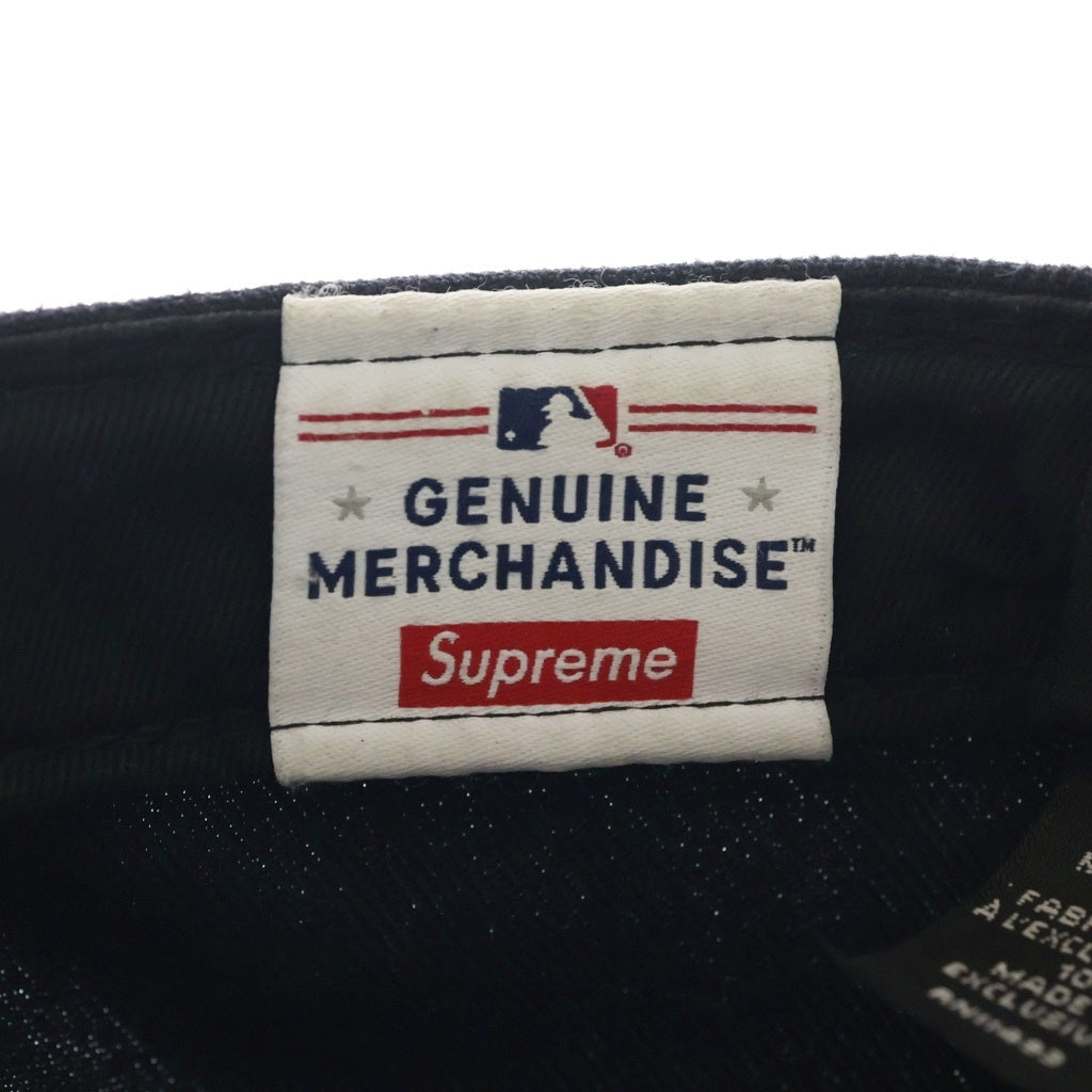 SUPREME(シュプリーム) 24SS × New Era MLB Teams Box Logo York Yankees ニューエラ ボックスロゴ ニューヨークヤンキース キャップ 帽子 ネイビー