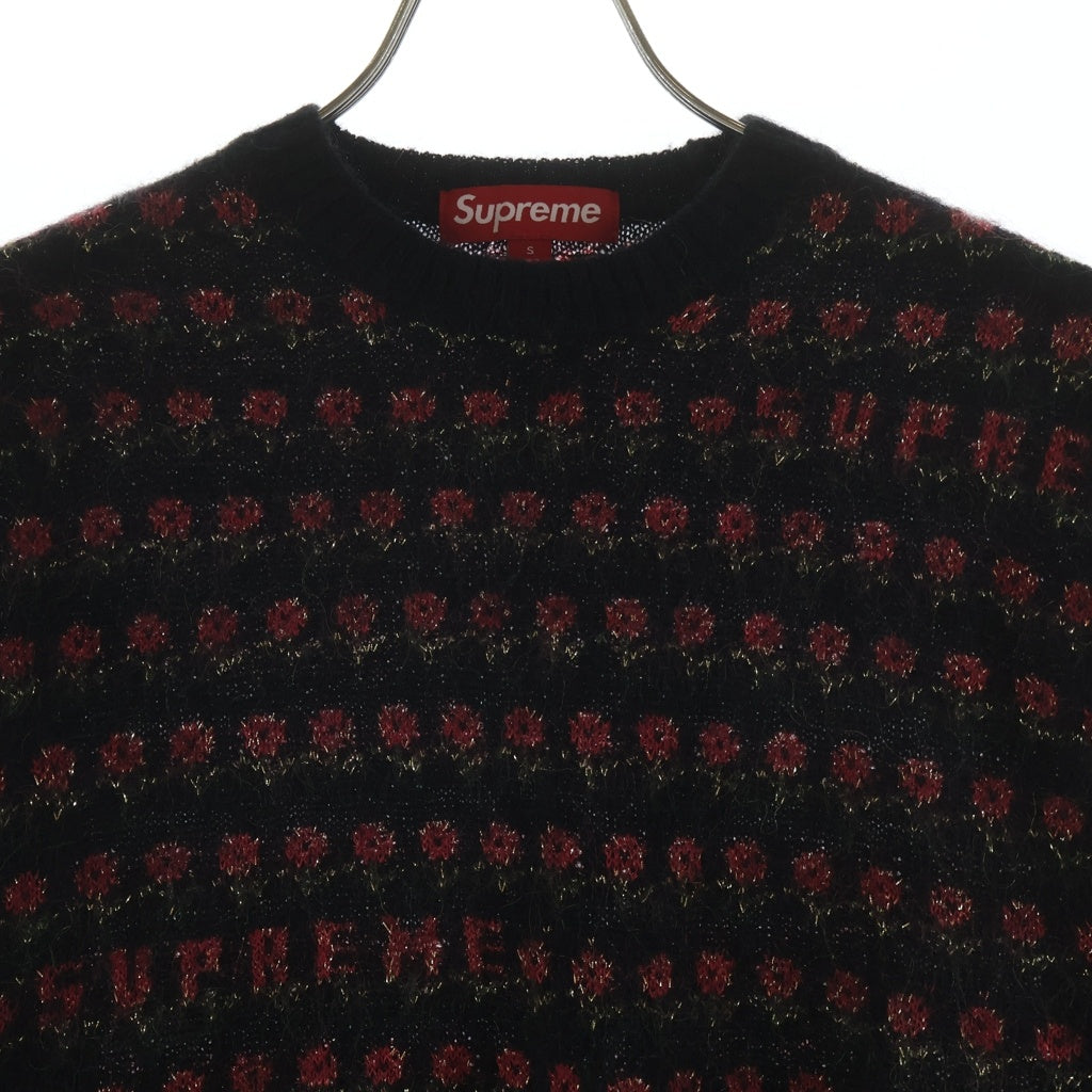 SUPREME(シュプリーム) 25AW Flowers Metallic Sweater モヘア混