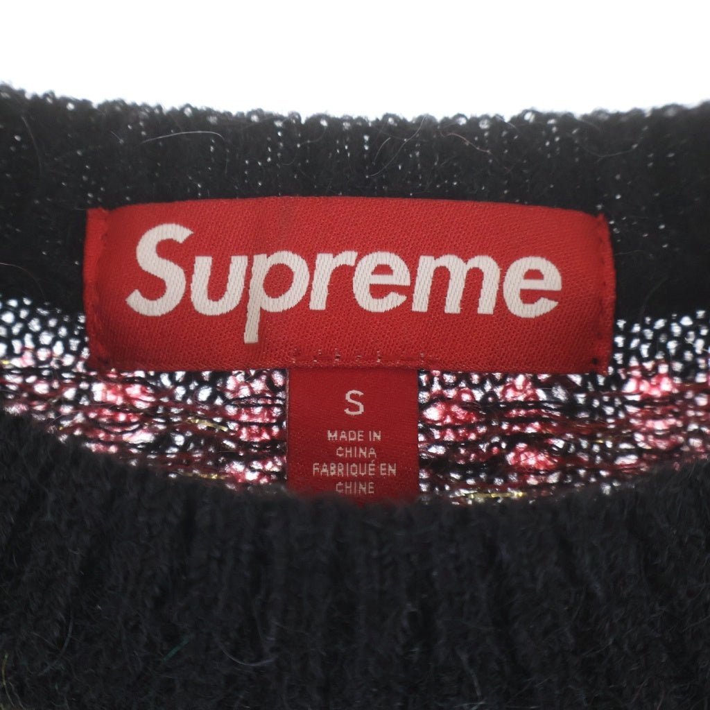 Supreme Flowers llic Sweaterモヘアセーター SUPREME(シュプリーム) 25AW Flowers Metallic Sweater モヘア混