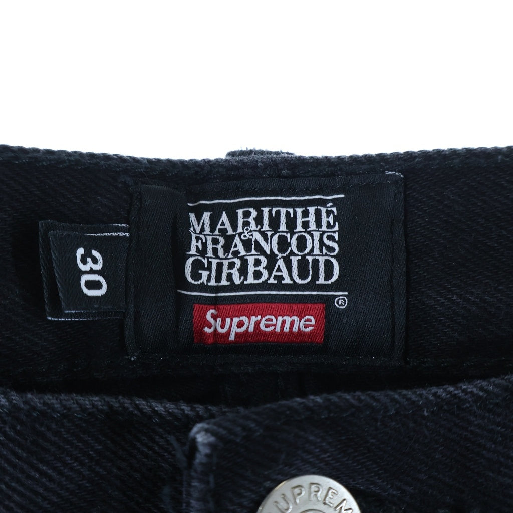 SUPREME(シュプリーム) 25SS ×MARITHE+FRANCOIS GIRBAUD X-Seam Baggy Jean マリテフランソワジルボー シームバギーデニムパンツ ブラック