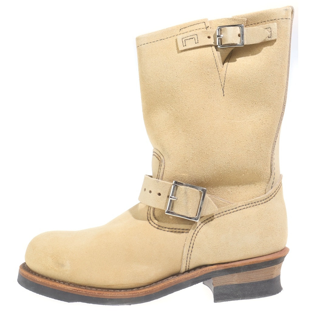 RED WING(レッド ウイング) 8268 ENGINEER BOOTS スウェード エンジニアブーツ ハイカットシューズ ベージュ