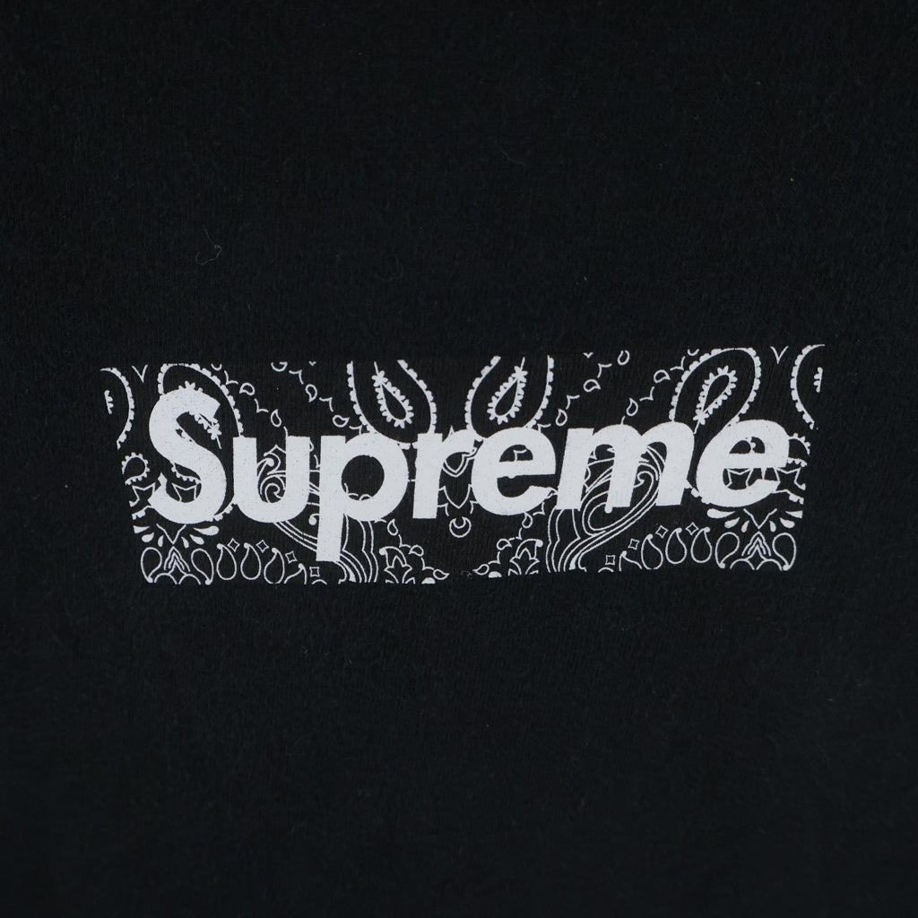 SUPREME(シュプリーム) 19AW Bandana Box Logo Tee バンダナボックスロゴ クルーネック半袖Tシャツカットソー ブラック