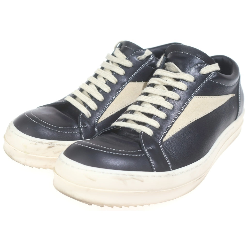 Rick Owens(リックオウエンス) VINTAGE SNEAKS ヴィンテージ レザー スニーカー ブラック RU02D6897 LCOLVS