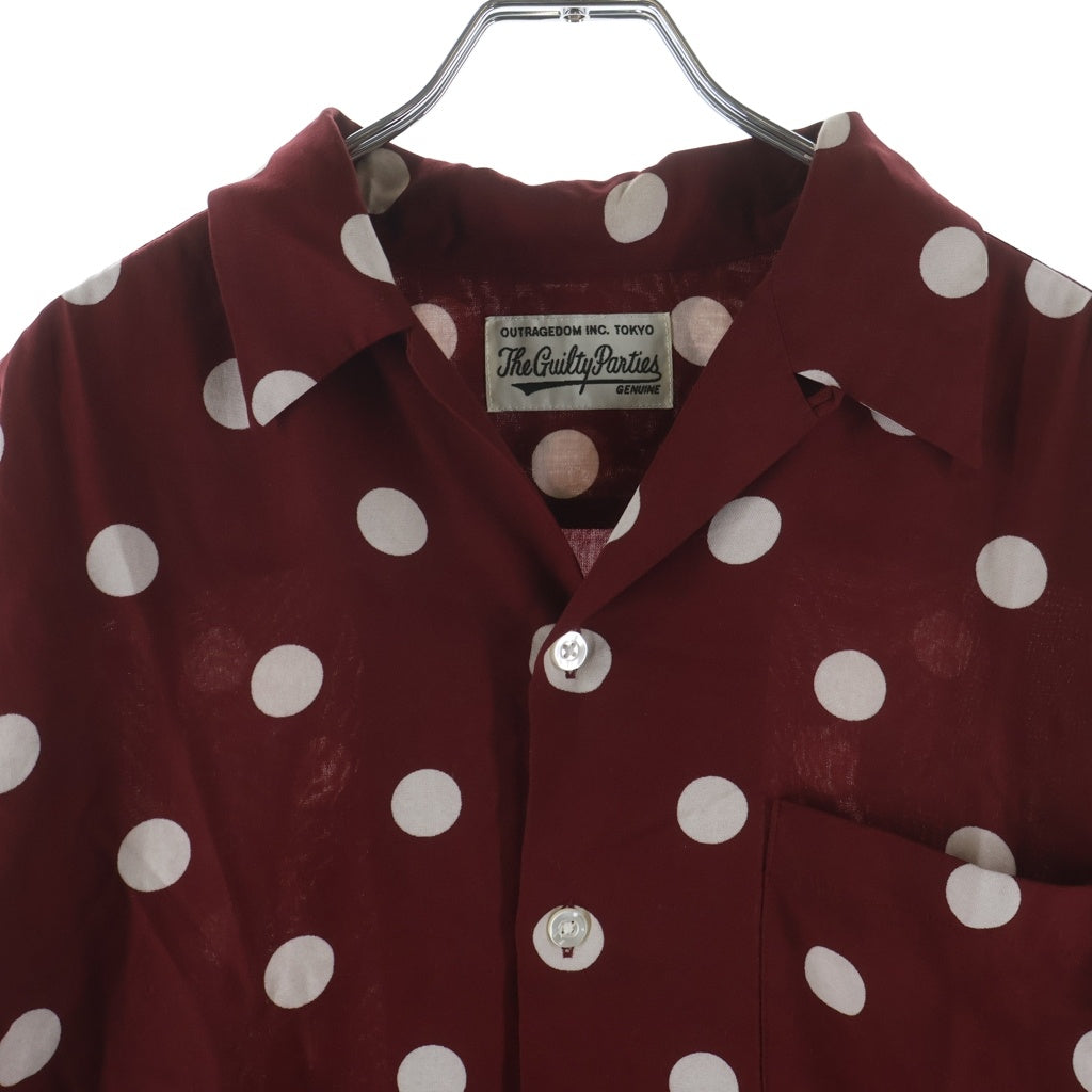 WACKO MARIA(ワコマリア) 23SS DOTS OPEN COLLAR SHIRT ドットオープン
