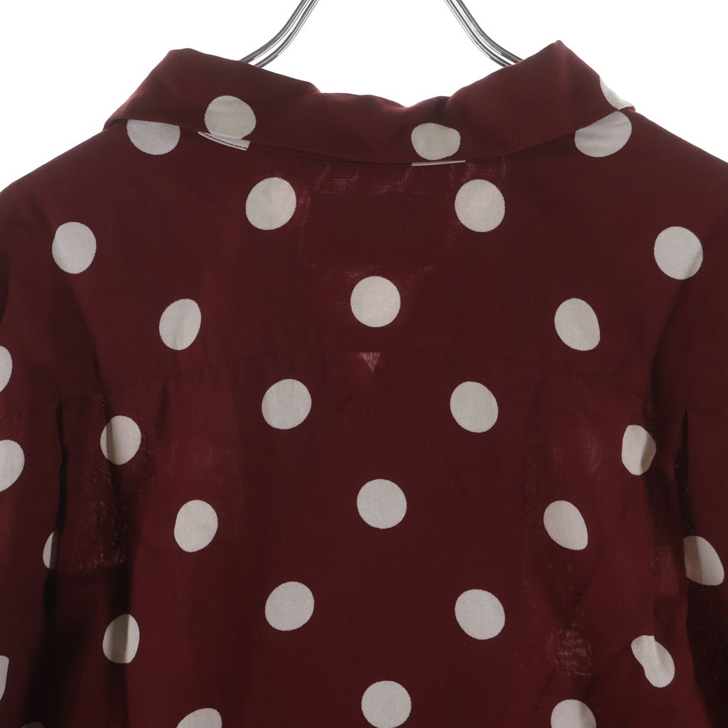 WACKO MARIA(ワコマリア) 23SS DOTS OPEN COLLAR SHIRT ドットオープン