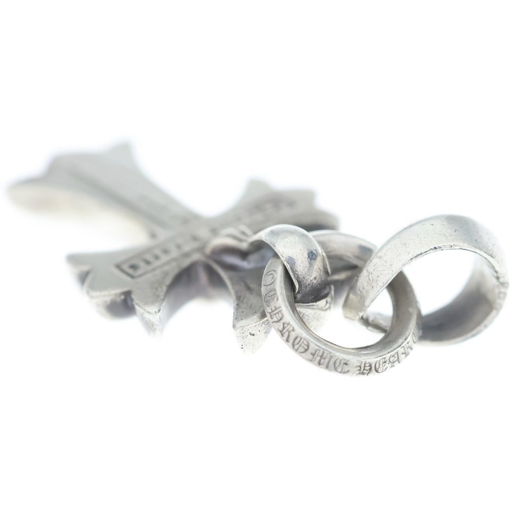 CHROME HEARTS(クロムハーツ) CH CRS SML W/BALE Wベイル スモールCHクロス ペンダントトップ シルバー BCA218